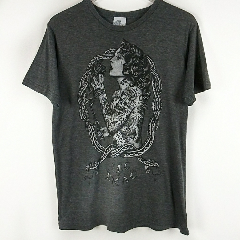Black Market Art Co gray graphic tattoo gypsie